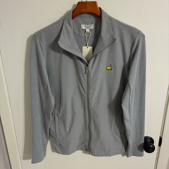 Peter Millar for The Masters Gray Lightweight Sweater Jacket NWT